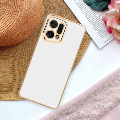 Oppo FIND X5 Suojakuori Case Cover (Valkoinen)