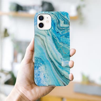 iPhone 12 / 12 PRO Suojakuori Lompakkokotelo (Sininen)