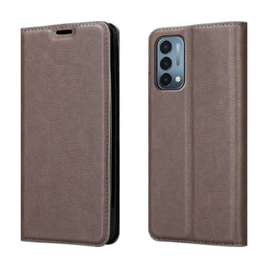 OnePlus Nord N200 5G Suojakuori Lompakkokotelo (Ruskea)
