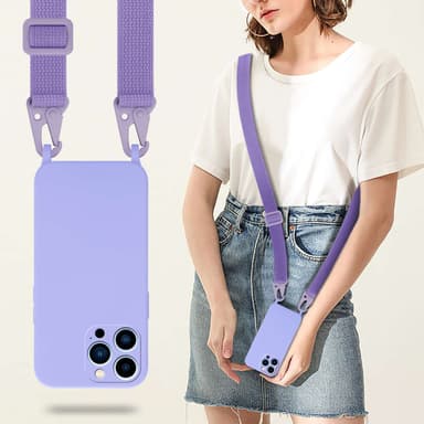 Suojakuori iPhone 13 PRO Kotelo Ketju (Violetti)