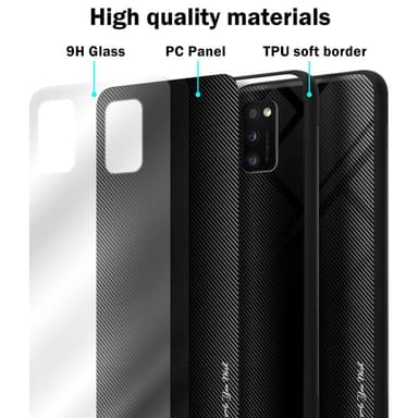 Samsung Galaxy A41 Suojakuori Kotelo (Musta)