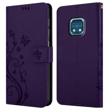 Nokia XR20 Suojakuori Lompakkokotelo (Violetti)