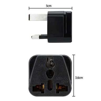 4x Sovitin Travel muunnin Converter (UK tyyppi g)