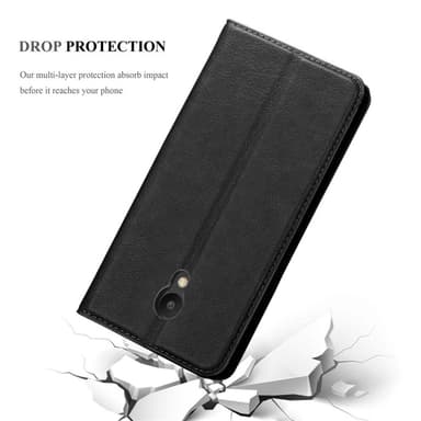 MEIZU M6S Suojakuori Lompakkokotelo (Musta)