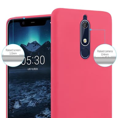 Suojakuori Nokia 5.1 Kotelo (Punainen)