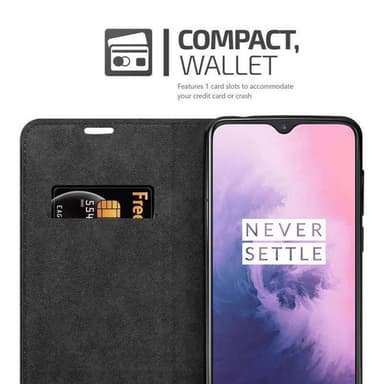 OnePlus 7 Suojakuori Lompakkokotelo (Punainen)