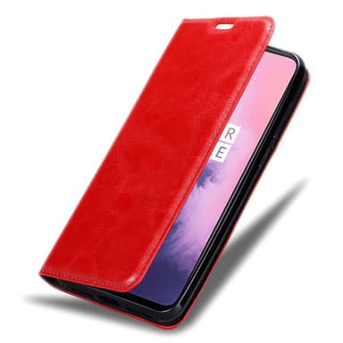 OnePlus 7 Suojakuori Lompakkokotelo (Punainen)