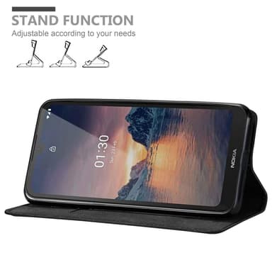 Nokia 1.3 Suojakuori Lompakkokotelo (Musta)