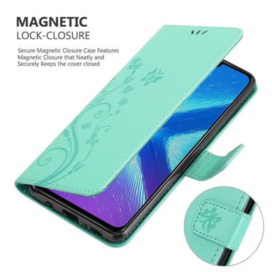 Honor 8X Suojakuori Lompakkokotelo (Turkoosi)