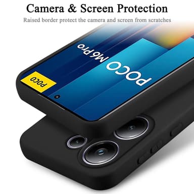 Xiaomi Poco M6 Pro Suojakuori Kotelo Case (Musta)