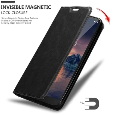 Nokia 1.3 Suojakuori Lompakkokotelo (Musta)