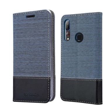 HTC Desire 19 PLUS Suojakuori Lompakkokotelo (Sininen)