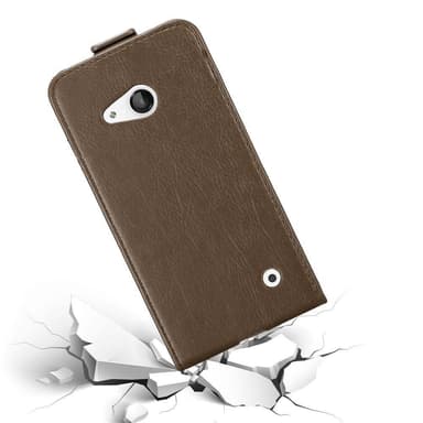 Nokia Lumia 550 Suojakuori Lompakkokotelo (Ruskea)