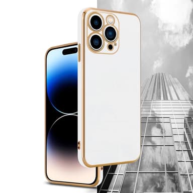 iPhone 14 PRO Suojakuori Case Cover (Valkoinen)