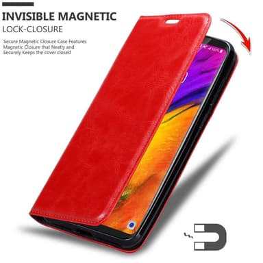 LG V35 Suojakuori Lompakkokotelo (Punainen)