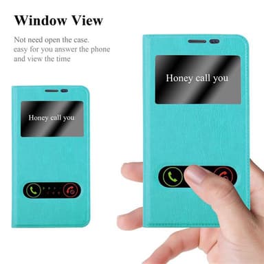 Lompakkokotelo Samsung Galaxy NOTE EDGE Case (Turkoosi)
