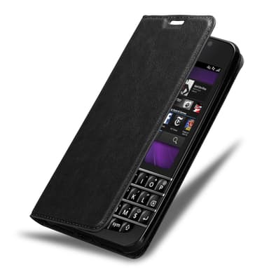 Blackberry Q10 Suojakuori Lompakkokotelo (Musta)