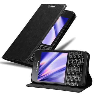 Blackberry Q10 Suojakuori Lompakkokotelo (Musta)