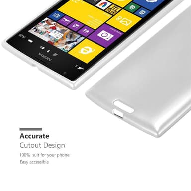 Nokia Lumia 1520 Suojakuori Kotelo (Hopea)