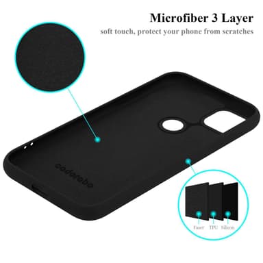 Google PIXEL 4A 5G Suojakuori Kotelo Case (Musta)