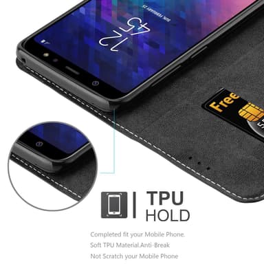 Samsung Galaxy A6 PLUS 2018 Suojakuori (Musta)