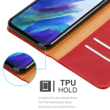 Samsung Galaxy S22 Suojakuori Lompakkokotelo (Punainen)