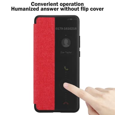 Huawei MATE 30 Suojakuori Lompakkokotelo (Punainen)