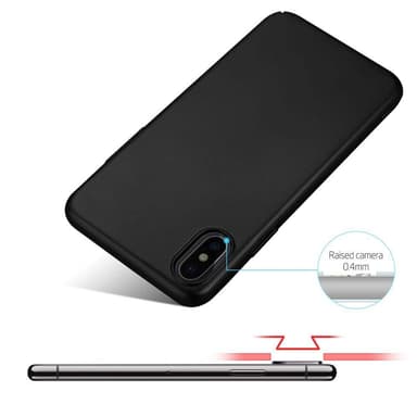 iPhone X / XS Suojakuori Kotelo Cover (Musta)