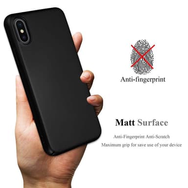 iPhone X / XS Suojakuori Kotelo Cover (Musta)