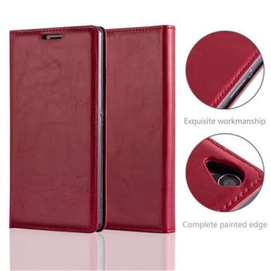 Sony Xperia Z3 Suojakuori Lompakkokotelo (Punainen)