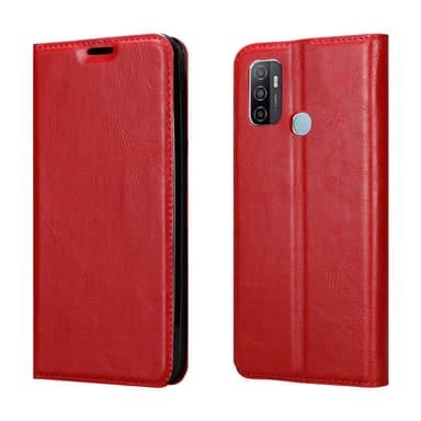 Oppo A53 Suojakuori Lompakkokotelo (Punainen)
