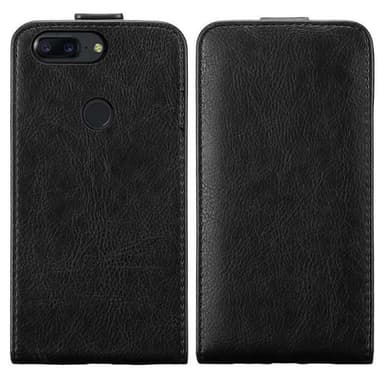 OnePlus 5T Suojakuori Lompakkokotelo (Musta)