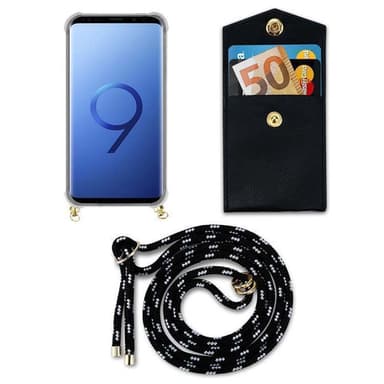 Samsung Galaxy S9 Suojakuori Kotelo Ketju (Musta)