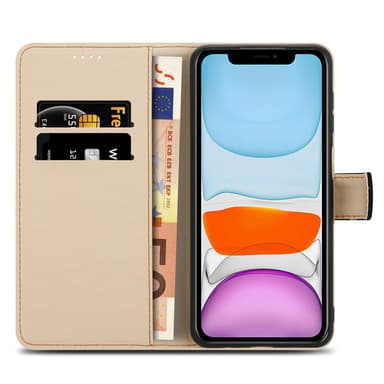 iPhone 11 Suojakuori Lompakkokotelo (Musta)