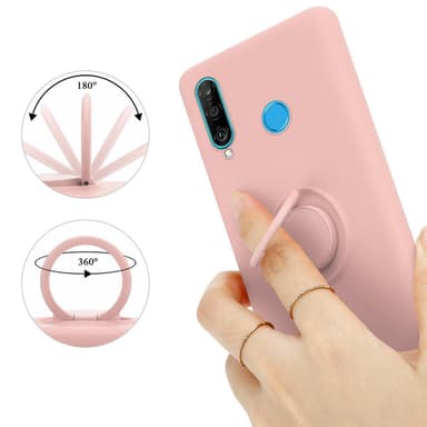 Huawei P30 LITE Suojakuori Kotelo (Vaaleanpunainen)