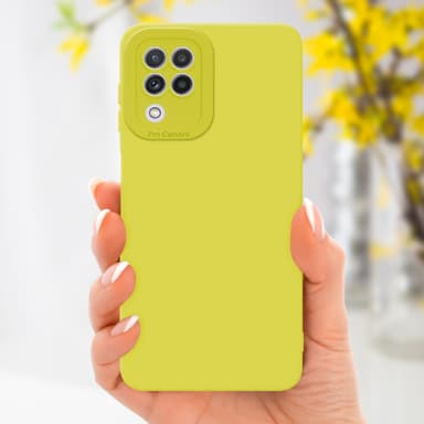 Samsung Galaxy A22 4G Suojakuori Kotelo (Keltainen)
