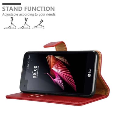 LG X SCREEN Suojakuori Lompakkokotelo (Punainen)