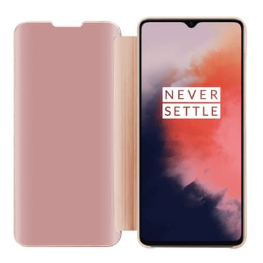 Suojakuori OnePlus 7T Lompakkokotelo (Vaaleanpunainen)
