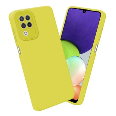 Samsung Galaxy A22 4G Suojakuori Kotelo (Keltainen)