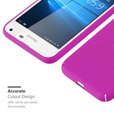 Nokia Lumia 650 Suojakuori Kotelo (Vaaleanpunainen)