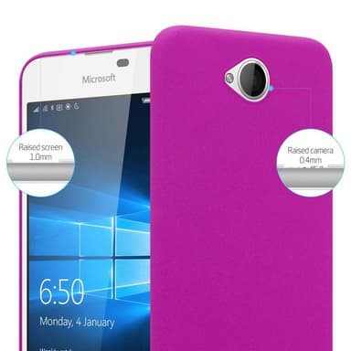 Nokia Lumia 650 Suojakuori Kotelo (Vaaleanpunainen)