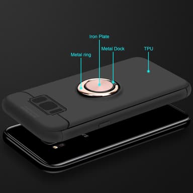 Samsung Galaxy S8 PLUS Suojakuori Kotelo (Musta)