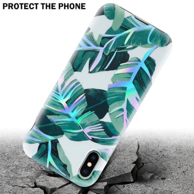 iPhone X / XS Suojakuori Lompakkokotelo (Valkoinen)
