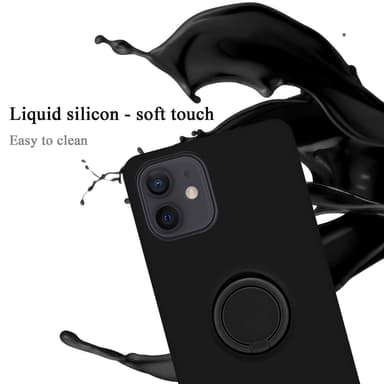 iPhone 12 MINI Suojakuori Case Kotelo (Musta)