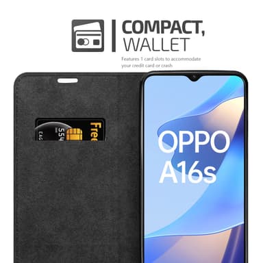 Oppo A16s / A54s Suojakuori Lompakkokotelo (Punainen)