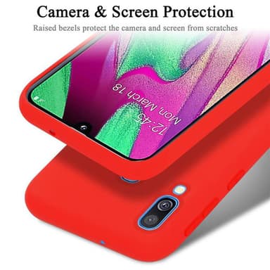 Samsung Galaxy A40 Suojakuori Kotelo (Punainen)
