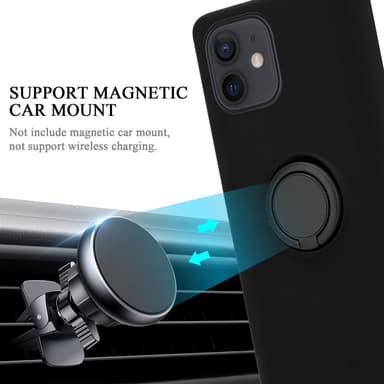 iPhone 12 MINI Suojakuori Case Kotelo (Musta)