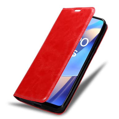 Oppo A16s / A54s Suojakuori Lompakkokotelo (Punainen)