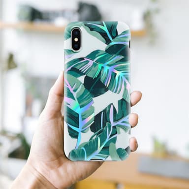 iPhone X / XS Suojakuori Lompakkokotelo (Valkoinen)