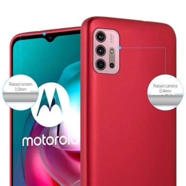 Motorola MOTO G10 / G30 Suojakuori Kotelo (Punainen)